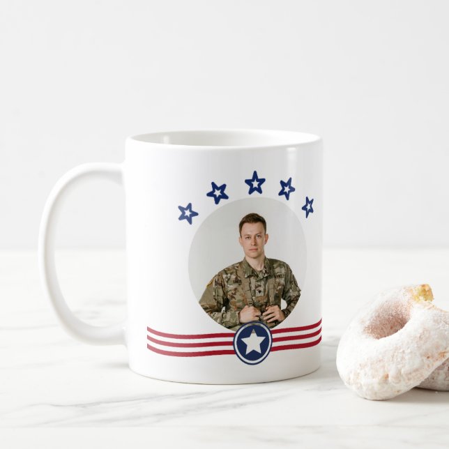 Mug Personnalisé de la fête des anciens combattant (Avec donut)