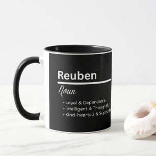 Mug Personnalisé Définition du Nom de Garçon Reube