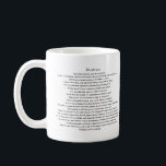 MUG PERSONNALISÉ DESIDERATA<br><div class="desc">Le MUG DESIDERATA est un article de la gamme CHEZ SOLEIL de reproductions d'art sur des produits conçus pour être utilisés à la maison ou au bureau. Le poème inspirant de MAX EHRMAN est inclus dans la série SOUTHERN DRAWLS de GERRY K. FURGASON, artiste, designer et écrivain du Kentucky, des...</div>