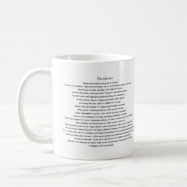 MUG PERSONNALISÉ DESIDERATA (Gauche)