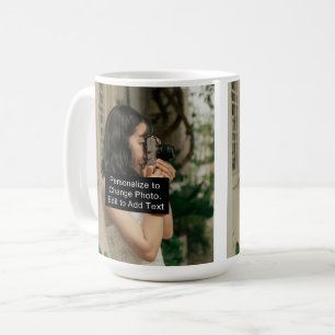 Mug Personnalisé Deux Photos Oeuvre D'Art Slogan Class
