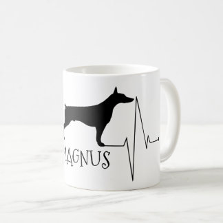 Mug Personnalisé Doberman Love My Chig Heart Beat