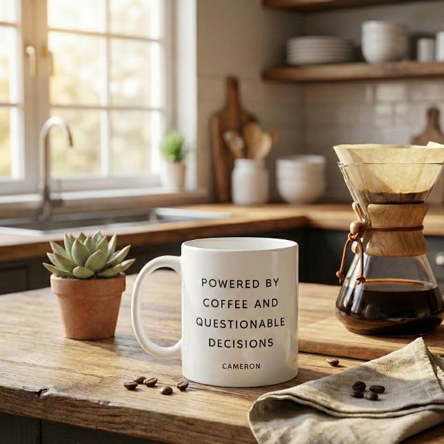 Mug Personnalisé Drôle Citation Café Lover Sarcastique (Créateur téléchargé)
