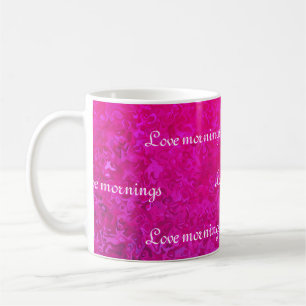 Mug Personnalisé Élégant moderne fuschia rose abstrait