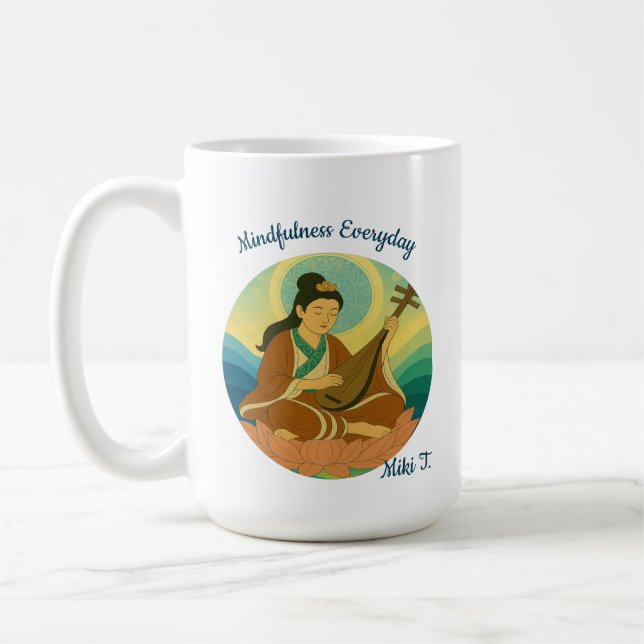 Mug Personnalisé esthétique moderne Japon Lucky Goddes (Gauche)