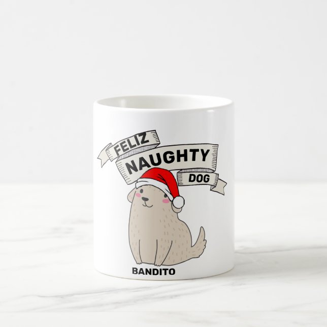 Mug Personnalisé Feliz Naughty Dog Funny (Centre)