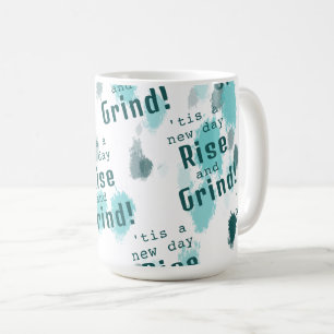 Mug Personnalisé Funny Abstrait Gris Bleu Gris Vert Sp