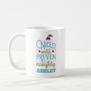Mug Personnalisé Funny Christmas Naughty ou Nice