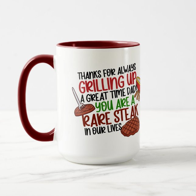 Mug Personnalisé Funny Grill Chef Papa (Gauche)