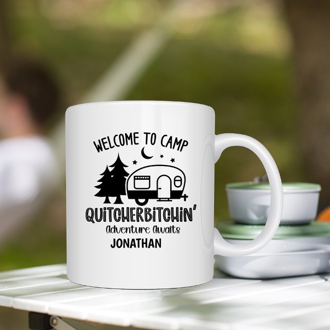 Mug Personnalisé Funny Sarcastic Camping (Créateur téléchargé)