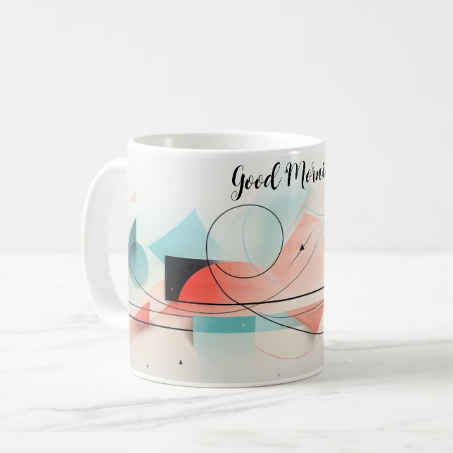 Mug ☀️ Personnalisé Good Morning ☕️ (Devant gauche)