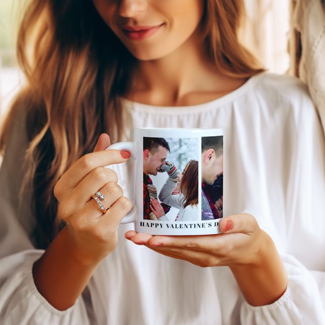 Mug personnalisé Heureuse Sainte-Valentin (Créateur téléchargé)
