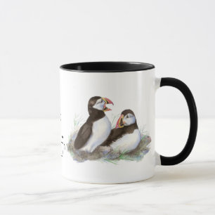 Mug Personnalisé "I love my Puffin", de mignonettes d'