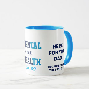 Mug Personnalisé ICI POUR VOUS PAPA Santé mentale