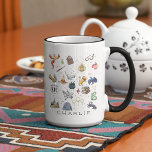 Mug Personnalisé | Icônes HARRY POTTER™<br><div class="desc">Découvrez cette tasse d'icônes HARRY POTTER™. Personnalisez en ajoutant votre nom !</div>