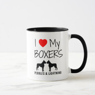 Mug Personnalisé J'Aime Mes Deux Boxes
