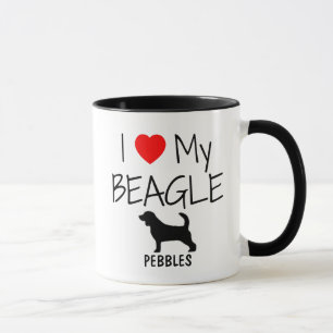 Mug Personnalisé J'aime mon Beagle