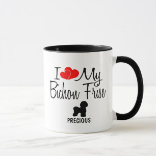 Mug Personnalisé J'Aime Mon Bichon Frise