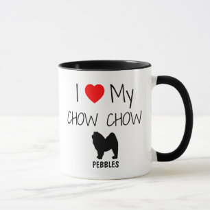 Mug Personnalisé J'Aime Mon Chow Chow Chow