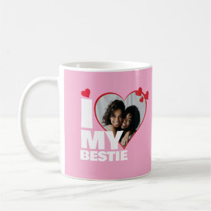 Mug Personnalisé J'aime mon coeur de bestie Photo
