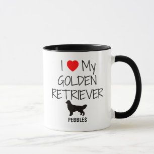 Mug Personnalisé J'Aime Mon Golden Retriever