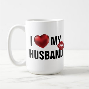 Mug Personnalisé J'aime mon mari Femme Valentine's Day