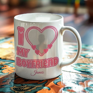 Mug Personnalisé J'aime mon petit ami – Ajouter une ph