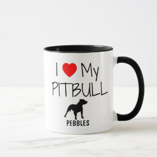 Mug Personnalisé J'Aime Mon Pitbull