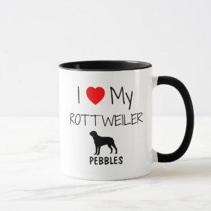 Mug Personnalisé J'Aime Mon Rottweiler