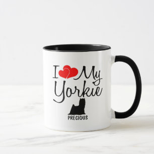Mug Personnalisé J'Aime Mon Yorkie