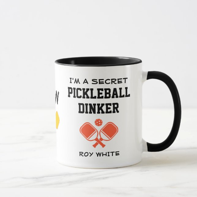 Mug Personnalisé Je suis un PICKLEBALL SECRET DÎNER Fu (Droite)