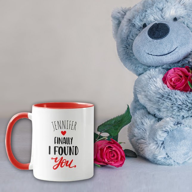 Mug Personnalisé Je t'ai trouvé, Saint Valentin (Créateur téléchargé)