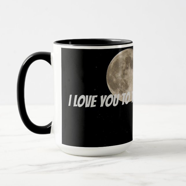 Mug Personnalisé Je t'aime à la Lune et retour (Gauche)