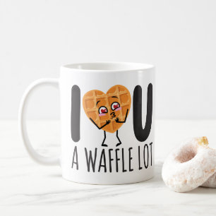 Mug PERSONNALISÉ Je T'AIME Une gaufre Lot Kawaii migno