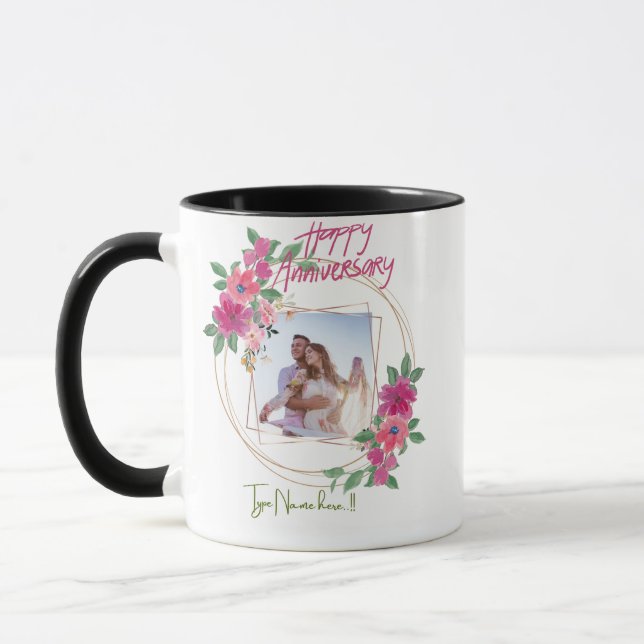 Mug personnalisé Joyeux Anniversaire  (Gauche)