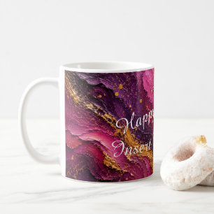 Mug Personnalisé Joyeux Anniversaire Août Glaïeul
