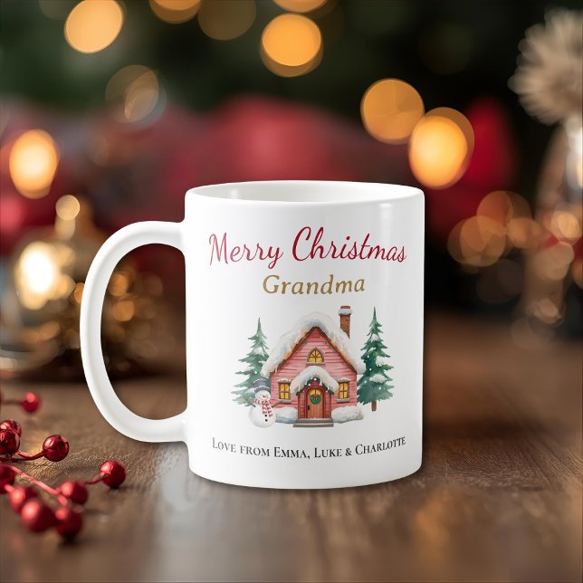 Mug personnalisé Joyeux Noël Mémé (Créateur téléchargé)