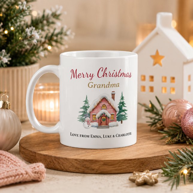 Mug personnalisé Joyeux Noël Mémé (Créateur téléchargé)