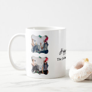 Mug Personnalisé Joyeux Nouvel An Script 4 collage pho