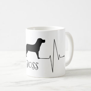 Mug Personnalisé Labrador Love My Dog Heart Beat