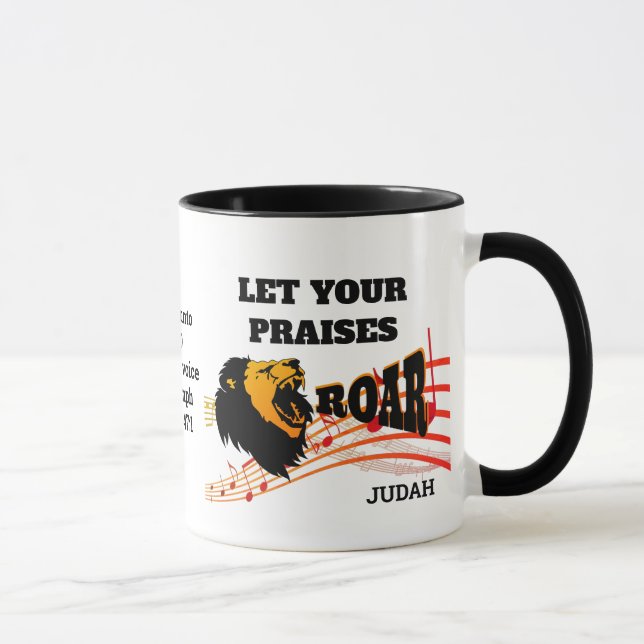 Mug PERSONNALISÉ LAISSEZ VOS PRIÈRES ROAR Christian (Droite)