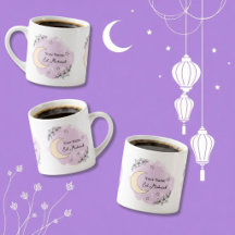 Mug personnalisé Lavande Eid Moubarak Espresso