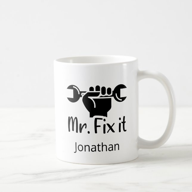 Mug Personnalisé M. Fixer La Main De L'Armoire (Droite)