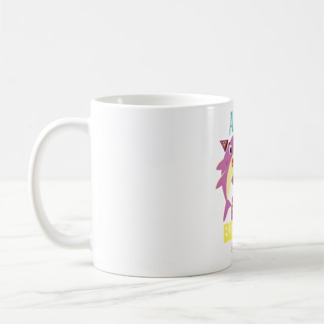 Mug Personnalisé maman tante Papa Papa papa Shark Anni (Gauche)
