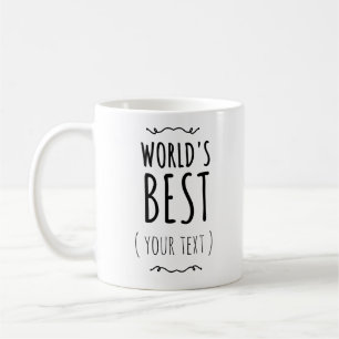 Mug personnalisé 'Meilleur du monde', personnalisa