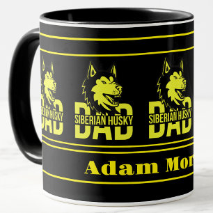 Mug Personnalisé Meilleur Papa Husky Jamais