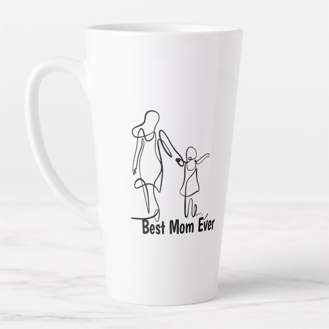 Mug personnalisé Meilleure Maman Deux-Tons, 45 cl (Gauche)