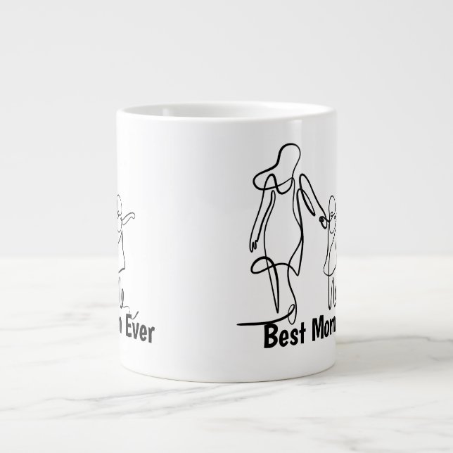 Mug personnalisé Meilleure Maman Deux-Tons, 45 cl (Devant)