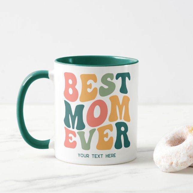 Mug Personnalisé Meilleure maman Jamais coloré Super (Avec donut)