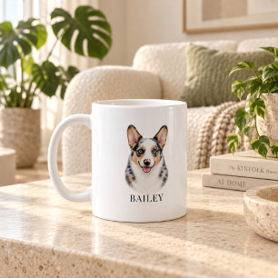 Mug personnalisé Merle Corgi